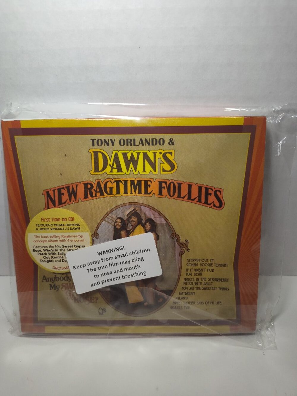 Tony Orlando & Dawn New Ragtime Follies CD 2005 OOP NEW SEALED